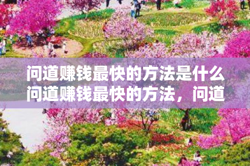 问道赚钱最快的方法是什么问道赚钱最快的方法，问道，揭秘最快赚钱方法