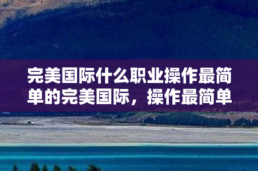 完美国际什么职业操作最简单的完美国际图片