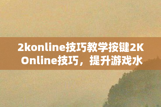 2konline技巧教学按键2K Online技巧，提升游戏水平的关键策略，2K Online技巧教学，提升游戏水平的关键策略