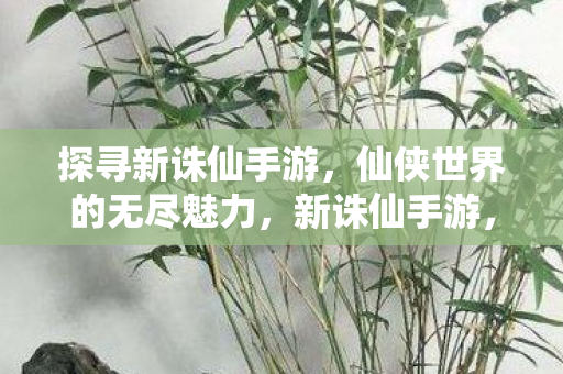 探寻新诛仙手游，仙侠世界的无尽魅力，新诛仙手游，探寻仙侠世界的无尽魅力