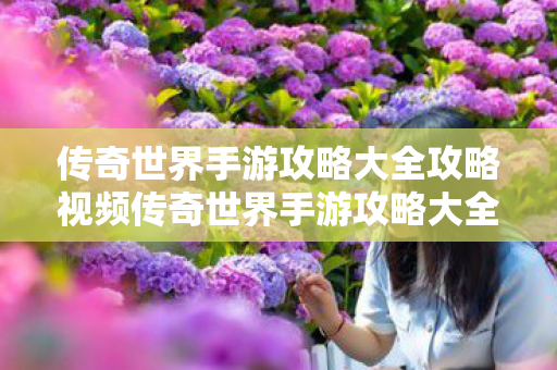 传奇世界手游攻略大全攻略视频传奇世界手游攻略大全图片