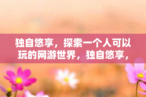 独自悠享，探索一个人可以玩的网游世界，独自悠享，探索一人网游的奇妙世界