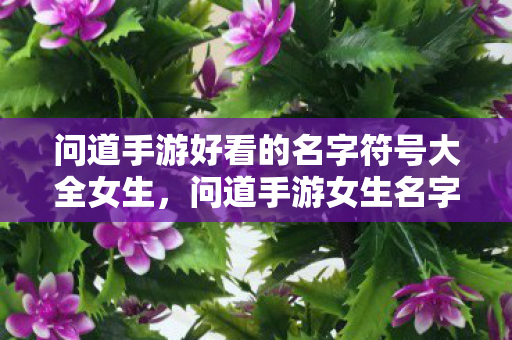 问道手游好看的名字符号大全女生，问道手游女生名字符号大全