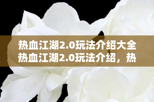 热血江湖2.0玩法介绍大全热血江湖2.0玩法介绍，热血江湖2.0全新玩法全解析