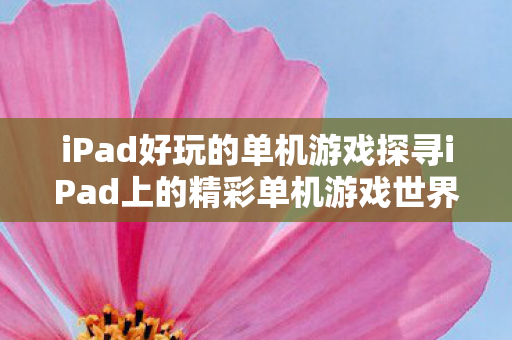 iPad好玩的单机游戏探寻iPad上的精彩单机游戏世界，探寻iPad上的精彩单机游戏世界