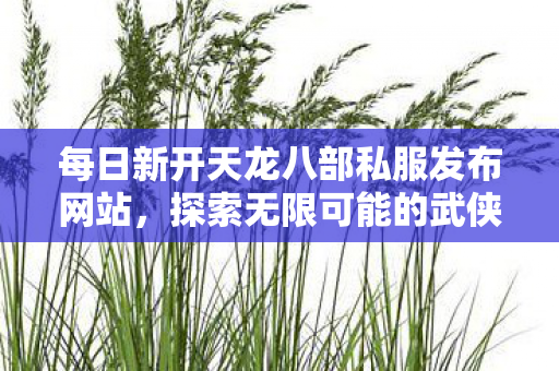 每日新开天龙八部私服发布网站，探索无限可能的武侠世界，探索无限武侠世界，每日新开天龙八部私服发布网站