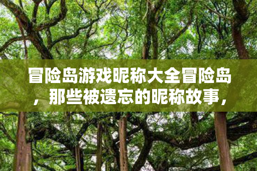 冒险岛游戏昵称大全冒险岛,那些被遗忘的昵称故事,冒险岛,那些被遗忘的昵称故事 冒险岛游戏昵称大全冒险岛,那些被遗忘的昵称故事,冒险岛,那些被遗忘的昵称故事