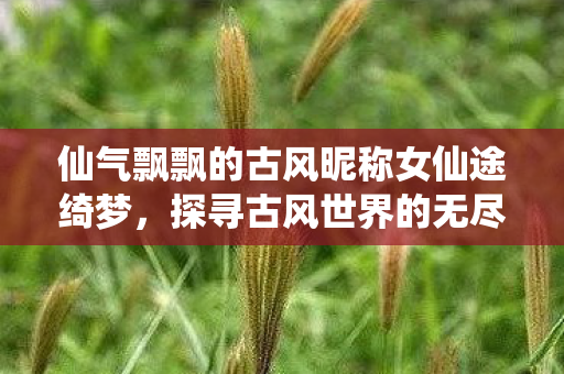 仙气飘飘的古风昵称女仙途绮梦,探寻古风世界的无尽奥秘,仙途绮梦,探寻古风世界的无尽奥秘 仙气飘飘的古风昵称女仙途绮梦,探寻古风世界的无尽奥秘,仙途绮梦,探寻古风世界的无尽奥秘