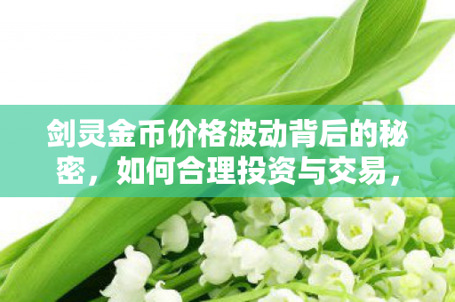 剑灵金币价格波动背后的秘密,如何合理投资与交易,揭秘剑灵金币价格波动,投资交易攻略来啦! 剑灵金币价格波动背后的秘密,如何合理投资与交易,揭秘剑灵金币价格波动,投资交易攻略来啦!
