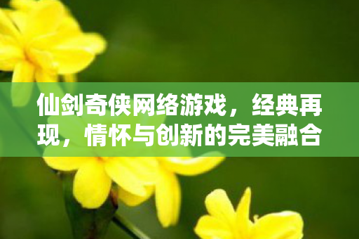 仙剑奇侠网络游戏，经典再现，情怀与创新的完美融合，经典再现！仙剑奇侠网络游戏，情怀与创新的完美融合