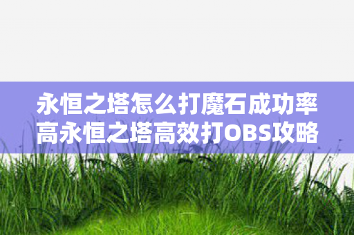 永恒之塔怎么打魔石成功率高永恒之塔高效打OBS攻略图片