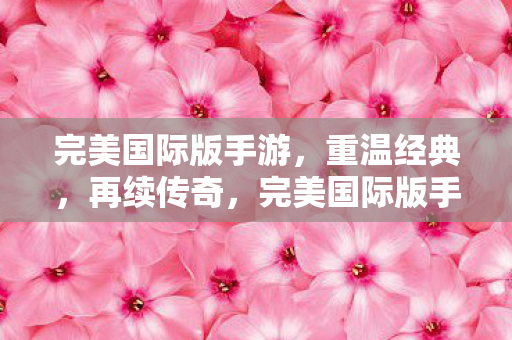 完美国际版手游，重温经典，再续传奇，完美国际版手游，重温经典，再续传奇