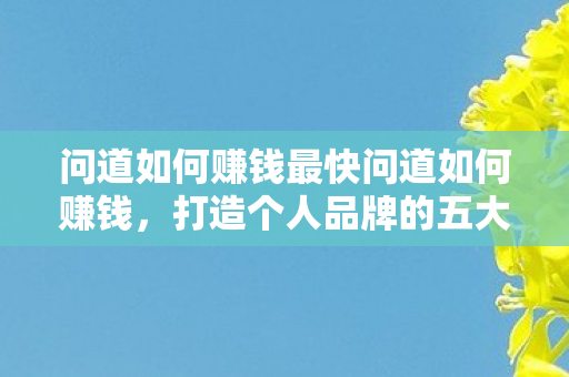 问道如何赚钱最快问道如何赚钱,打造个人品牌的五大策略,打造个人品牌,五大策略助你快速赚钱 问道如何赚钱最快问道如何赚钱,打造个人品牌的五大策略,打造个人品牌,五大策略助你快速赚钱