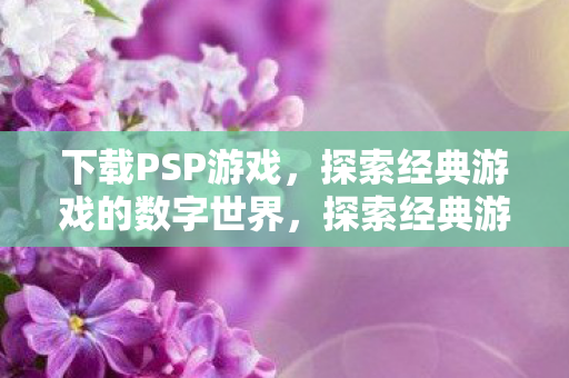 下载PSP游戏，探索经典游戏的数字世界，探索经典游戏，下载PSP游戏，畅游数字世界