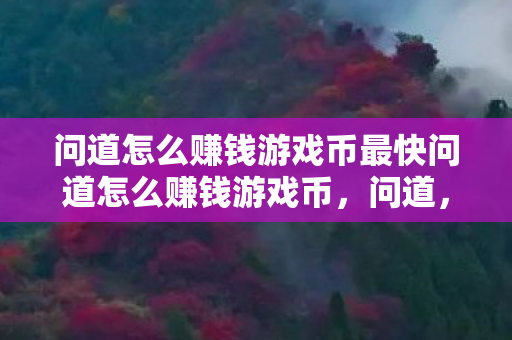 问道怎么赚钱游戏币最快问道怎么赚钱游戏币图片