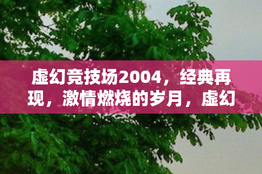 虚幻竞技场2004，经典再现，激情燃烧的岁月，虚幻竞技场2004，经典再现，重温激情燃烧的岁月