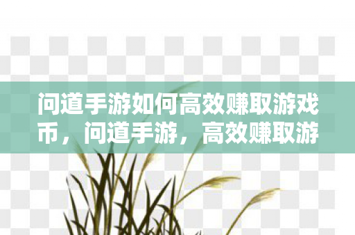 问道手游如何高效赚取游戏币图片