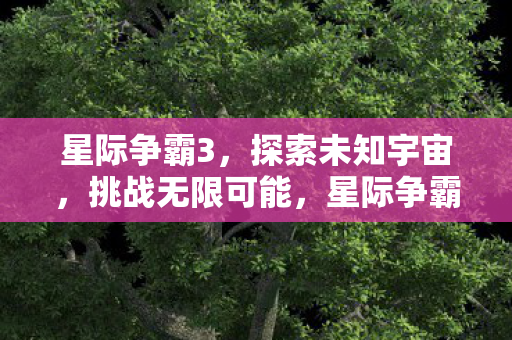 星际争霸3,探索未知宇宙,挑战无限可能,星际争霸3,探索宇宙,挑战无限 星际争霸3,探索未知宇宙,挑战无限可能,星际争霸3,探索宇宙,挑战无限