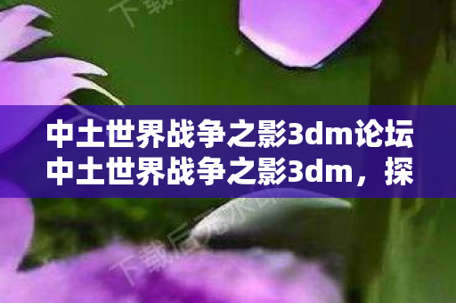 中土世界战争之影3dm论坛中土世界战争之影3dm图片