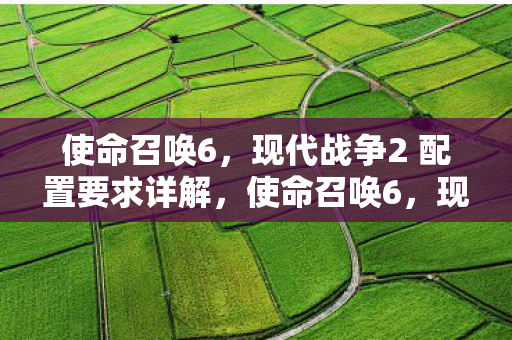 使命召唤6，现代战争2 配置要求详解，使命召唤6，现代战争2 配置要求全解析
