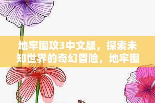 地牢围攻3中文版，探索未知世界的奇幻冒险，地牢围攻3中文版，探索未知世界的奇幻冒险之旅