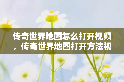 传奇世界地图怎么打开视频，传奇世界地图打开方法视频