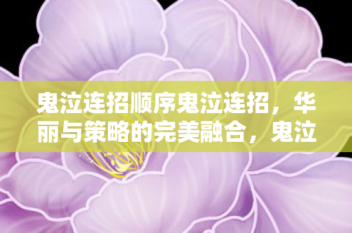 鬼泣连招顺序鬼泣连招，华丽与策略的完美融合，鬼泣连招，华丽与策略的完美融合