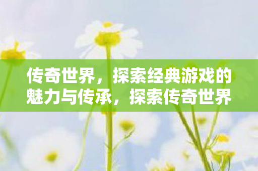 传奇世界，探索经典游戏的魅力与传承，探索传奇世界，经典游戏的魅力与传承