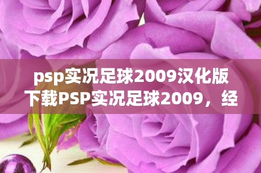 psp实况足球2009汉化版下载PSP实况足球2009，经典再现，情怀与技术的碰撞，PSP实况足球2009汉化版下载，经典再现，情怀与技术的碰撞
