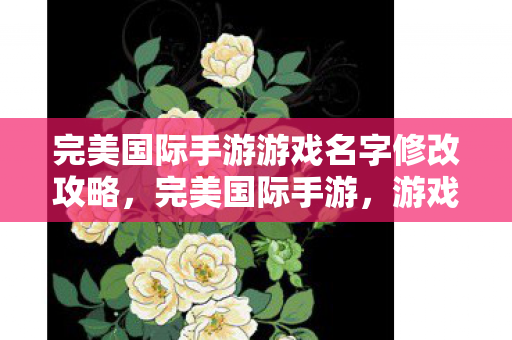 完美国际手游游戏名字修改攻略图片