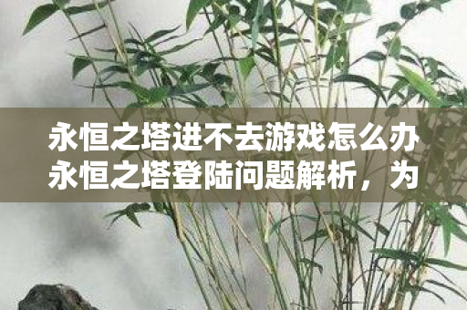 永恒之塔进不去游戏怎么办永恒之塔登陆问题解析，为何游戏无法进入？永恒之塔登陆问题解析，为何游戏无法进入？