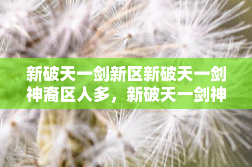 新破天一剑新区新破天一剑神裔区人多，新破天一剑神裔区人气火爆，新区开启等你来战！