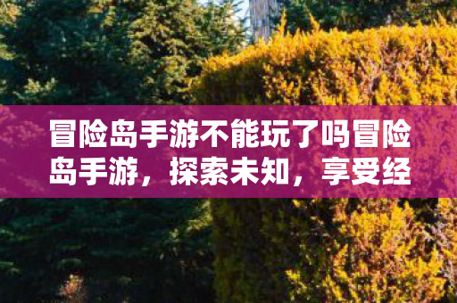 冒险岛手游不能玩了吗冒险岛手游,探索未知,享受经典冒险,冒险岛手游,经典冒险,探索未知,为何突然无法游玩? 冒险岛手游不能玩了吗冒险岛手游,探索未知,享受经典冒险,冒险岛手游,经典冒险,探索未知,为何突然无法游玩?