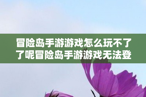 冒险岛手游游戏怎么玩不了了呢冒险岛手游游戏无法登录问题解析图片