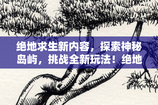 绝地求生新内容，探索神秘岛屿，挑战全新玩法！绝地求生新岛屿探索与玩法挑战来袭！