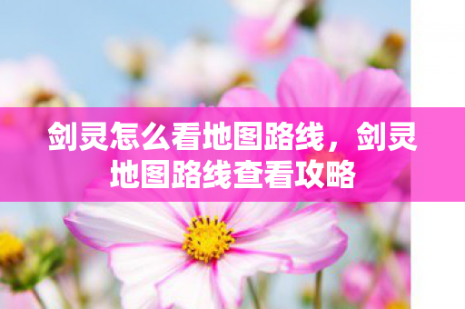 剑灵地图路线查看攻略图片
