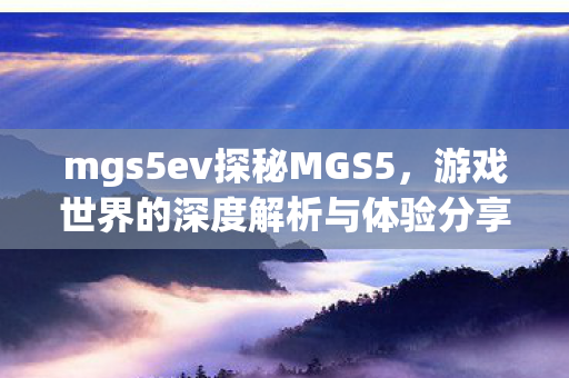 mgs5ev探秘MGS5，游戏世界的深度解析与体验分享，MGS5探秘，游戏世界的深度解析与体验分享