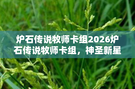 炉石传说牧师卡组2026炉石传说牧师卡组，神圣新星下的策略与技巧，2026炉石传说牧师卡组，神圣新星下的策略与技巧