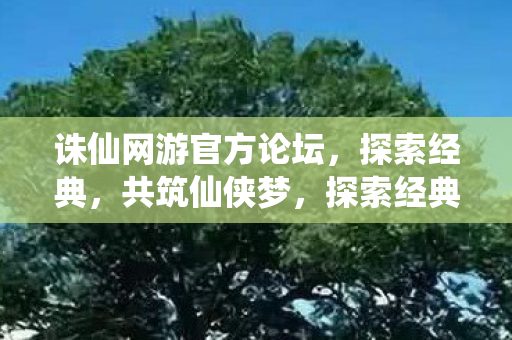 诛仙网游官方论坛，探索经典，共筑仙侠梦，探索经典，共筑仙侠梦，诛仙网游官方论坛