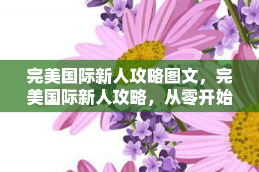 完美国际新人攻略图文，完美国际新人攻略，从零开始，打造你的游戏王国
