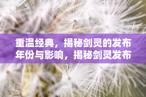 揭秘剑灵的发布年份与影响图片