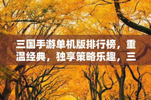 三国手游单机版排行榜,重温经典,独享策略乐趣,三国手游单机版排行榜,重温经典,独享策略乐趣 三国手游单机版排行榜,重温经典,独享策略乐趣,三国手游单机版排行榜,重温经典,独享策略乐趣
