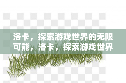 洛卡,探索游戏世界的无限可能,洛卡,探索游戏世界的无限可能 洛卡,探索游戏世界的无限可能,洛卡,探索游戏世界的无限可能