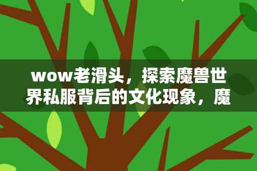 wow老滑头,探索魔兽世界私服背后的文化现象,魔兽世界私服背后的文化现象,wow老滑头的探索之旅 wow老滑头,探索魔兽世界私服背后的文化现象,魔兽世界私服背后的文化现象,wow老滑头的探索之旅