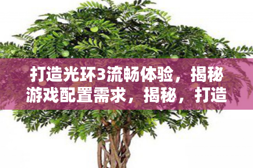 打造光环3流畅体验，揭秘游戏配置需求，揭秘，打造光环3流畅体验，你需要满足这些配置需求