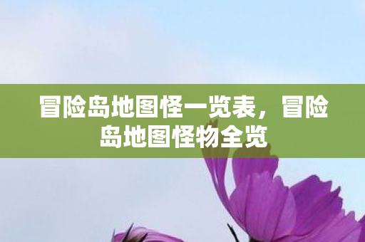 冒险岛地图怪一览表，冒险岛地图怪物全览