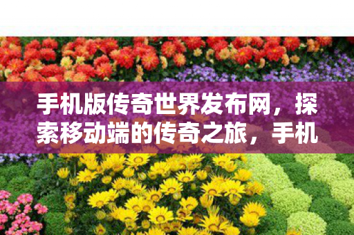 手机版传奇世界发布网，探索移动端的传奇之旅，手机版传奇世界发布网，开启移动端的传奇之旅