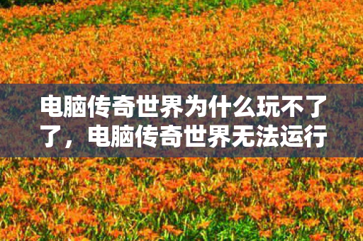 电脑传奇世界为什么玩不了了,电脑传奇世界无法运行的原因分析 电脑传奇世界为什么玩不了了,电脑传奇世界无法运行的原因分析