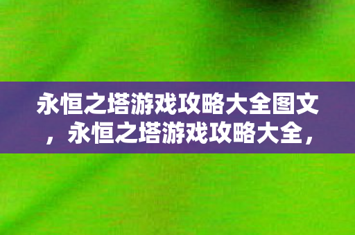 永恒之塔游戏攻略大全图文图片