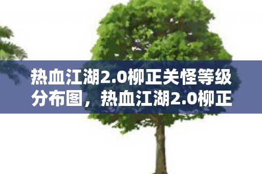 热血江湖2.0柳正关怪等级分布图，热血江湖2.0柳正关怪物等级分布指南